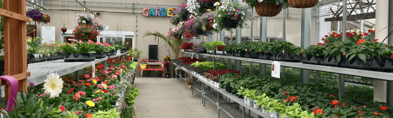 Garden Center website header